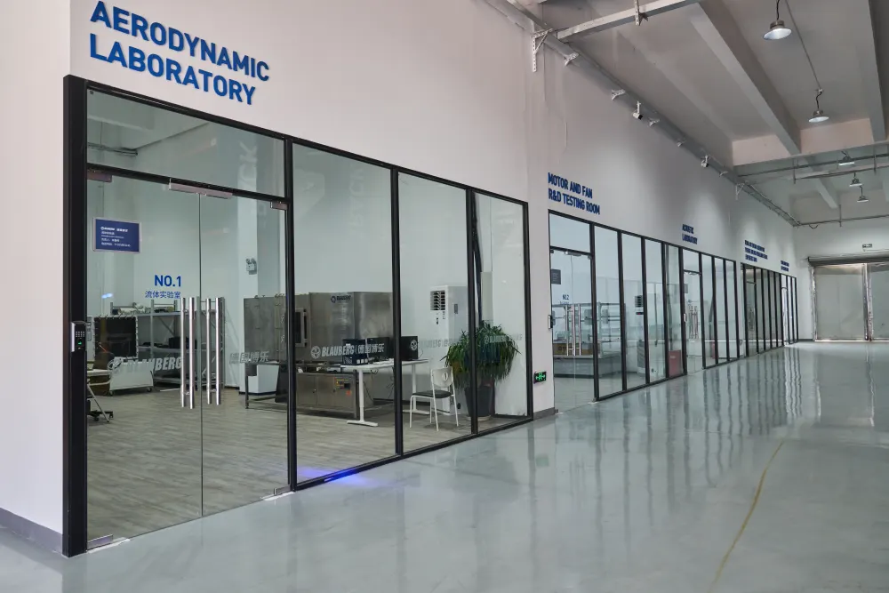 Blauberg R&D laboratory corridor