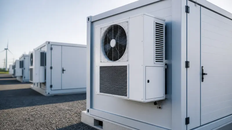 Thermal-management application for energy-storage air conditioning