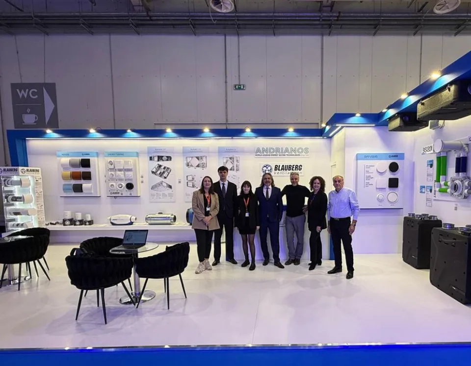 page-1-1 Blauberg international exhibition team and product display