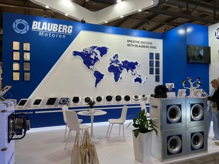 page-1-1 Blauberg Motoren fan-product stand at an international exhibition