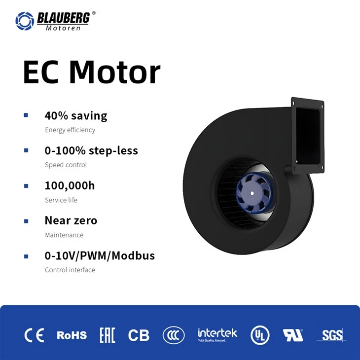 Blauberg SC-F160B-EC-02 160mm EC Single Inlet Centrifugal Blower factory
