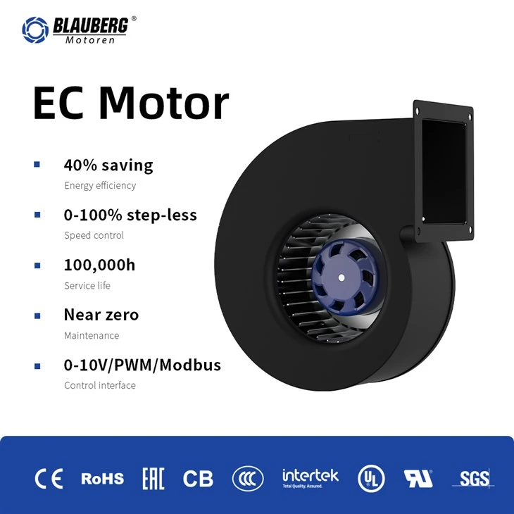 Blauberg SC-F180A-EC-01 180mm EC Single Inlet Centrifugal Blower factory