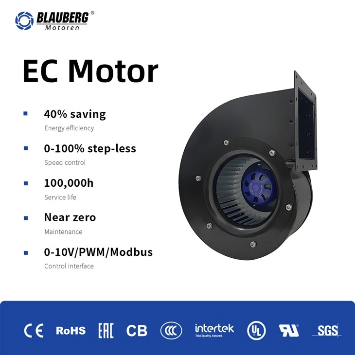 Blauberg SL-F180A-EC-07 180mm EC Single Inlet Centrifugal Blower factory