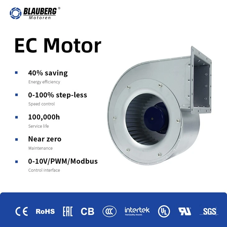 Blauberg SL-F250E-EC-05 250mm EC Single Inlet Centrifugal Blower factory