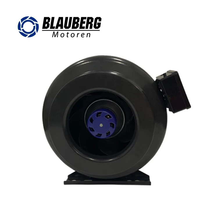 250mm 115V EC Duct Fan Strong Wind Duct Fan For Computer Room Cooling