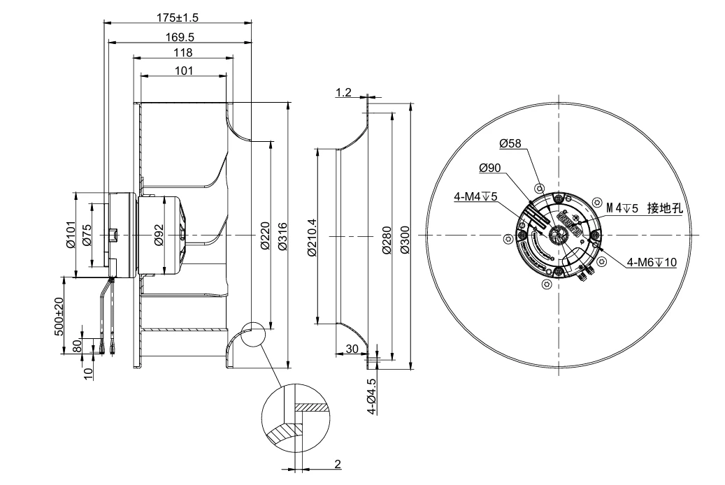 product-1000-1 Overall Dimensions