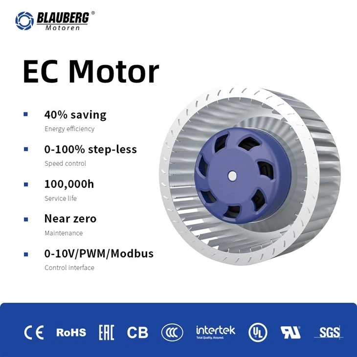 Blauberg BC-F120B-EC-00 120mm EC Forward Curved Centrifugal Fan factory