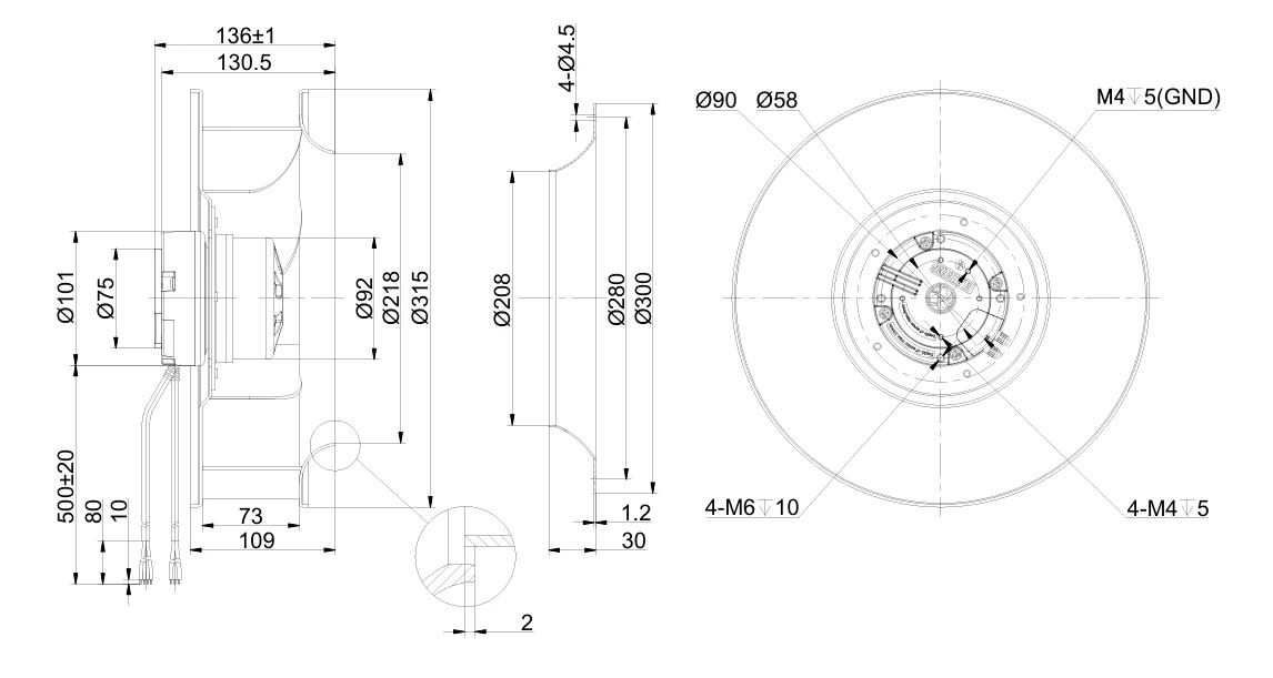 product-1000-1 Overall Dimensions