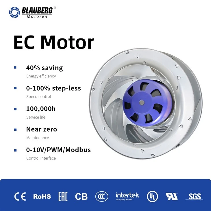 Blauberg BL-B310D-EC-07 310mm EC Backward Curved Centrifugal Fan factory