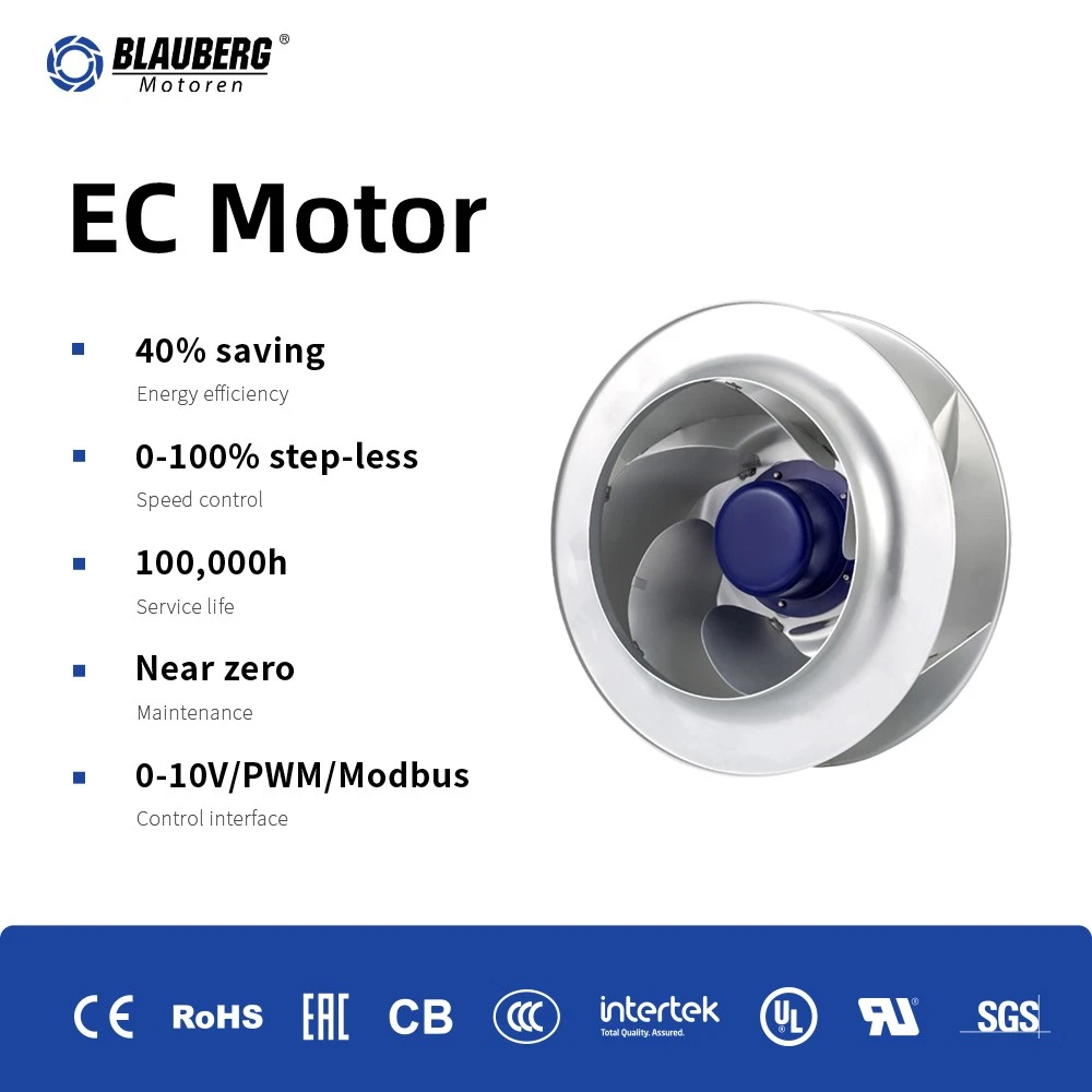 Blauberg BL-B310D-EC-F05 310mm EC Backward Curved Centrifugal Fan factory