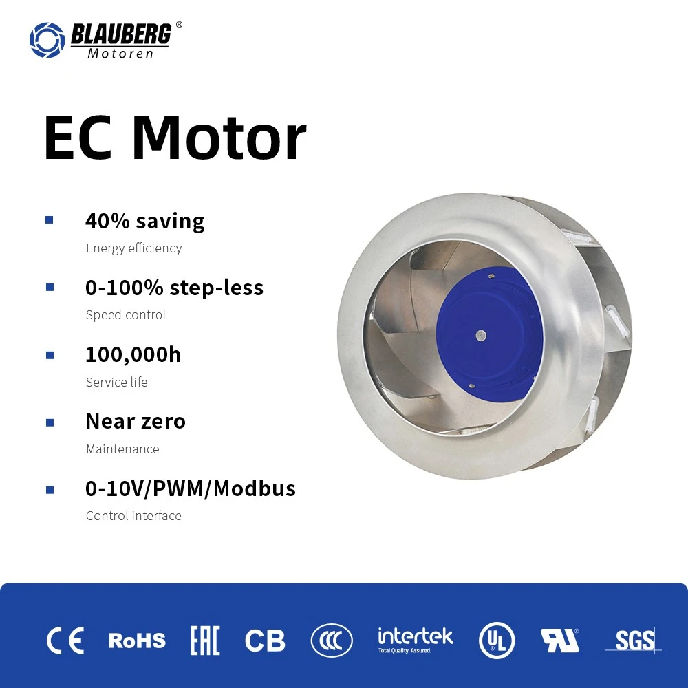 BL-B355E-EC-05 355mm EC Backward Curved Centrifugal Fan factory