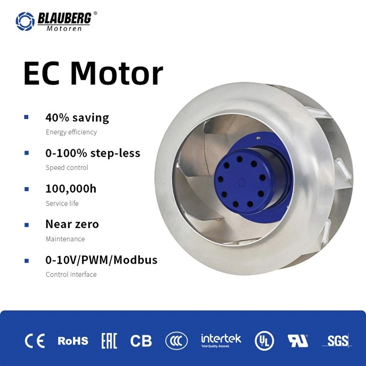 Blauberg BY-B280E-EC-05 280mm EC Backward Curved Centrifugal Fan factory