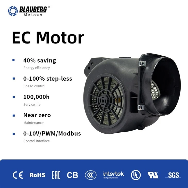 Blauberg DL-F146B-EC-V2 146mm EC Dual Inlet Centrifugal Blower factory