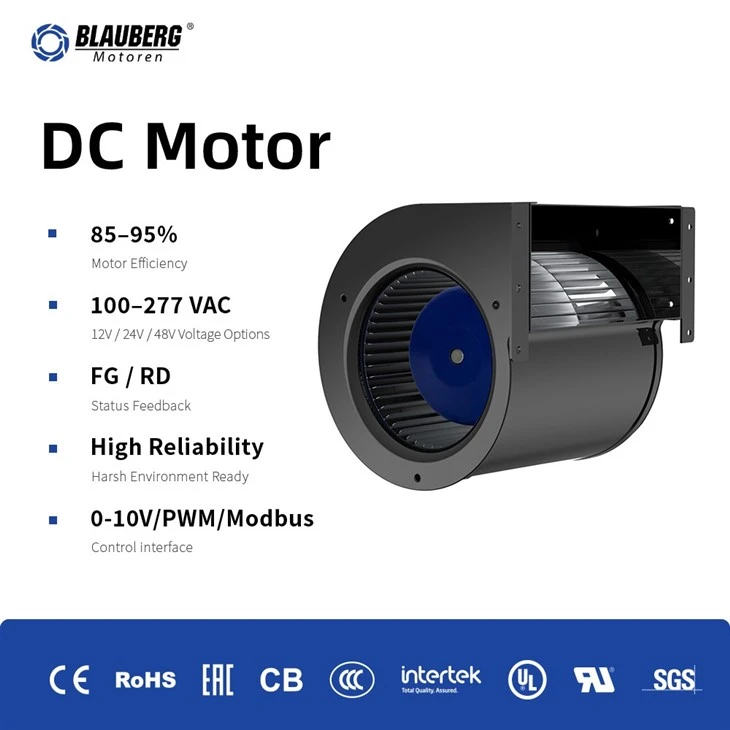 Blauberg DN-F120B-EC-00 120mm DC Dual Inlet Centrifugal Blower factory