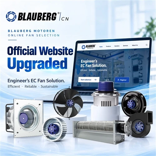 Blauberg Motoren Launches a Redesigned Homepage and Online Fan Selection Tool