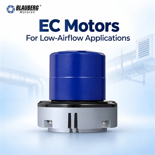 Can an EC centrifugal blower motor be used in a low - air - volume application?