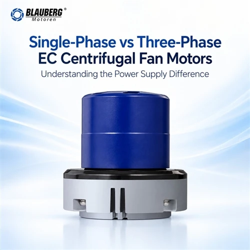 What is the difference between single - phase and three - phase EC centrifugal motor fans?