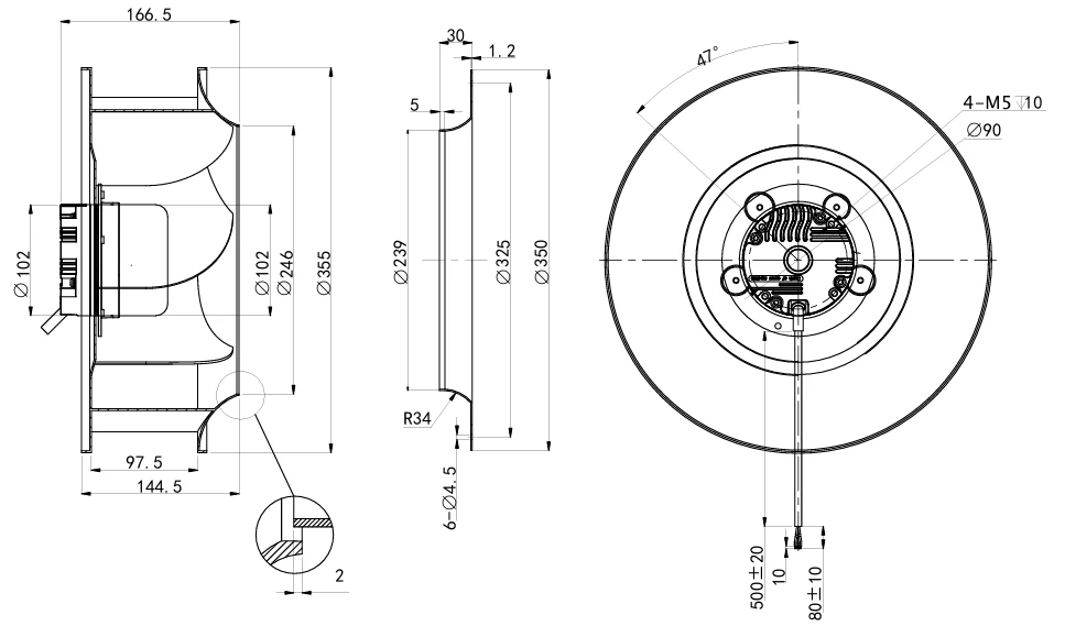 product-1-1 BE-B355C-EC-05 overall dimensions