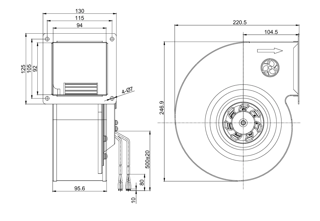product-1-1 SC-F160B-EC-07 overall dimensions