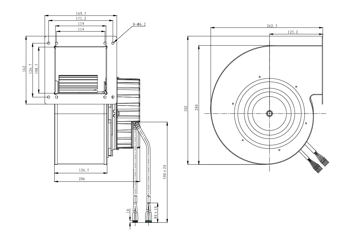 product-1-1 SL-F180E-EC-05 overall dimensions