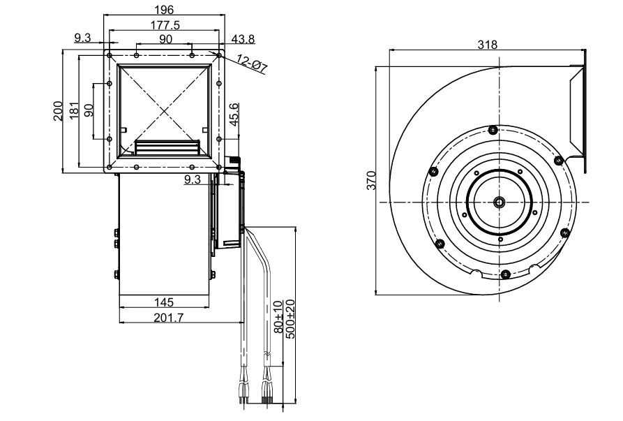 product-1-1 SL-F200E-EC-F05 overall dimensions