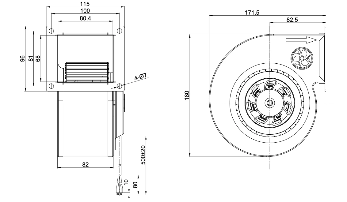 product-1070-624 SD-F120B-EC-00 overall dimensions
