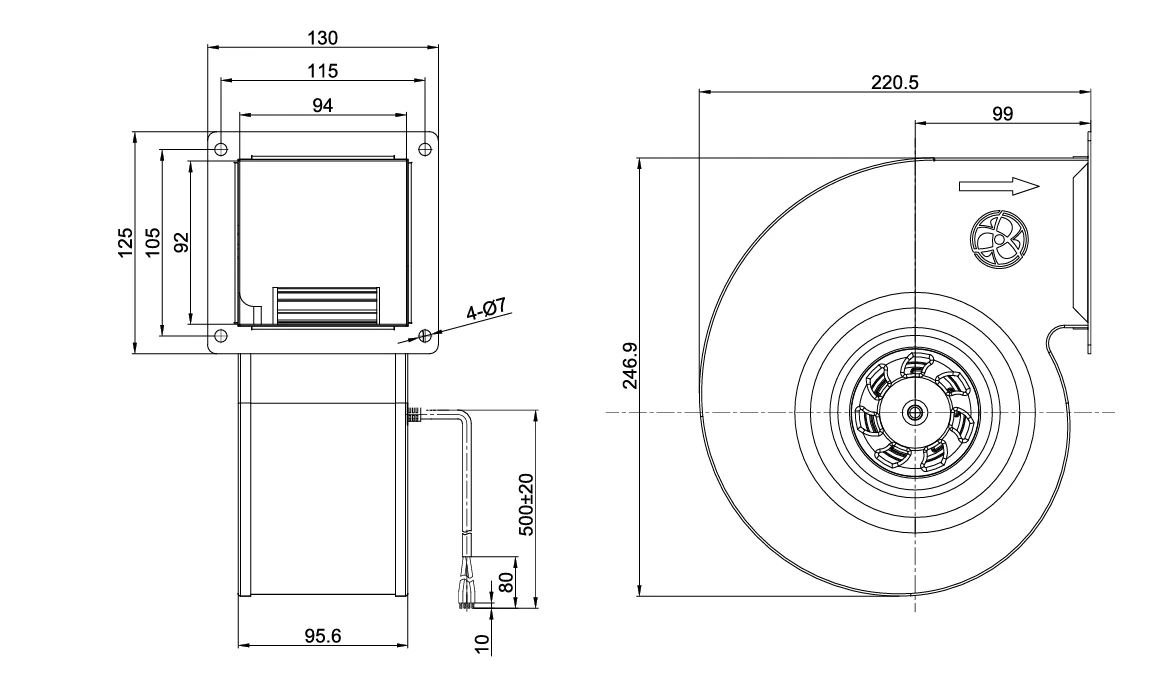 product-1070-628 SN-F140B-EC-00 overall dimensions