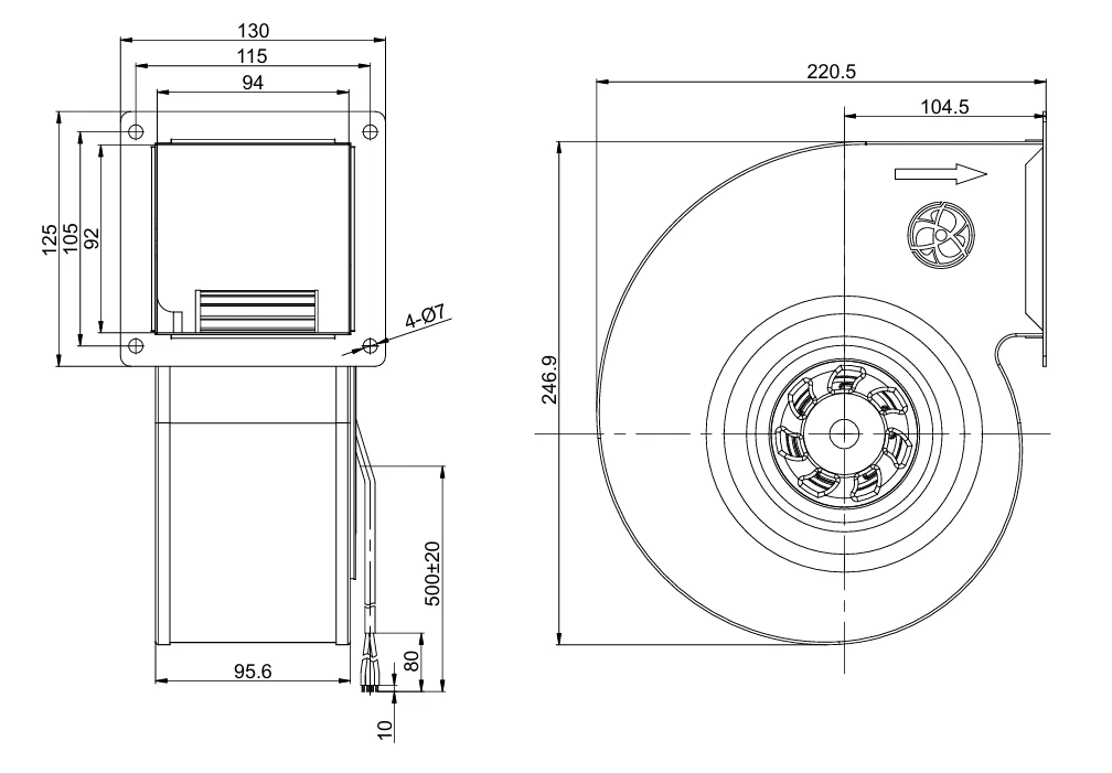product-1008-701 SD-F160B-EC-00 overall dimensions