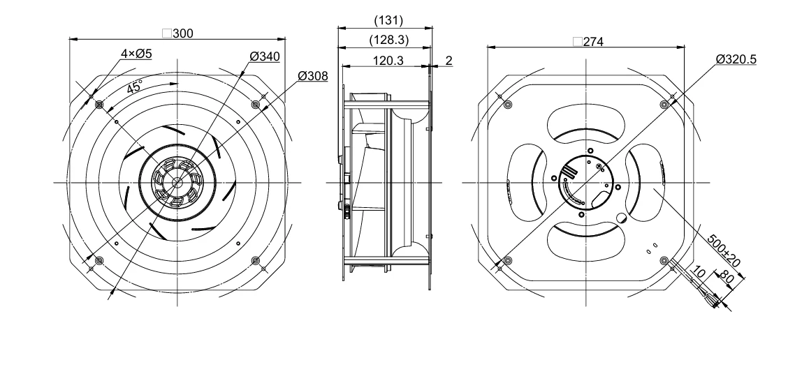 product-1-1 GE-B250B-EC-M1 overall dimensions