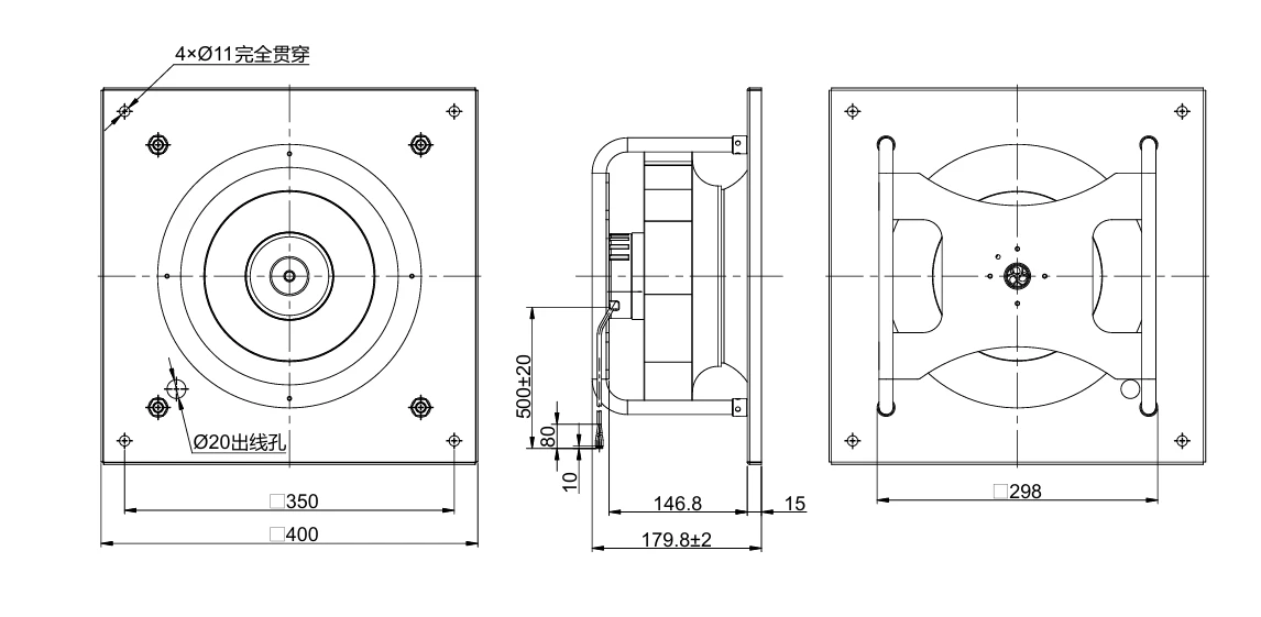 product-1-1 GD-B280D-EC-N07 overall dimensions