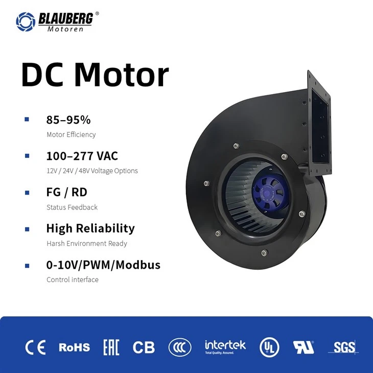 Blauberg SE-F180A-EC-01 180mm DC Single Inlet Centrifugal Blower factory